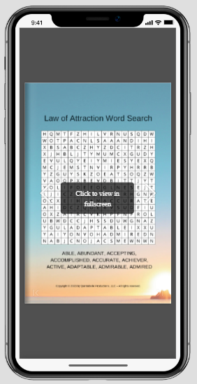 Digital Download - The World of Mindful Puzzling: A-Z Inspirational Word Search and Puzzle Activity Book