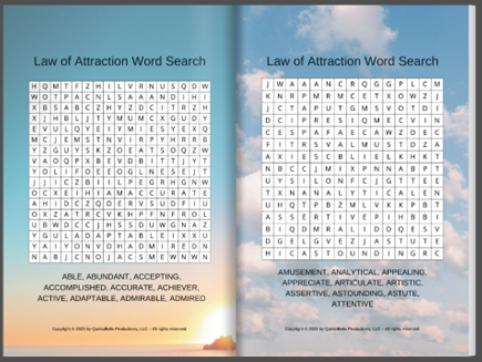 The World of Mindful Puzzling: A-Z Inspirational Word Search and Puzzle Activity Book